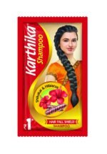 Karthika Hairfall shield shampoo with hibiscus and Shikakai 6ML each (PACK OF 20)-கார்திகா சாம்பூ